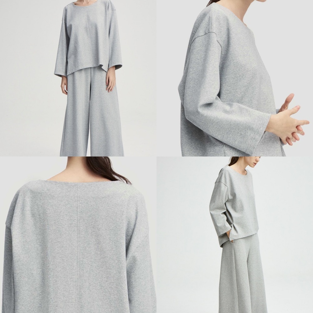 Nap Loungewear pure cotton loose cut grey sweater